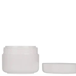 100 ml barattolo in plastica 'Bianca', PP, bianco, apertura: chiusura a vite