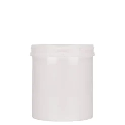 500 ml barattolo in plastica 'Securilock', PP, bianco, bocca: chiusura a vite