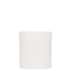 250 ml barattolo in plastica 'Securilock', PP, bianco, bocca: chiusura a vite
