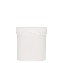 250 ml barattolo in plastica 'Securilock', PP, bianco, bocca: chiusura a vite