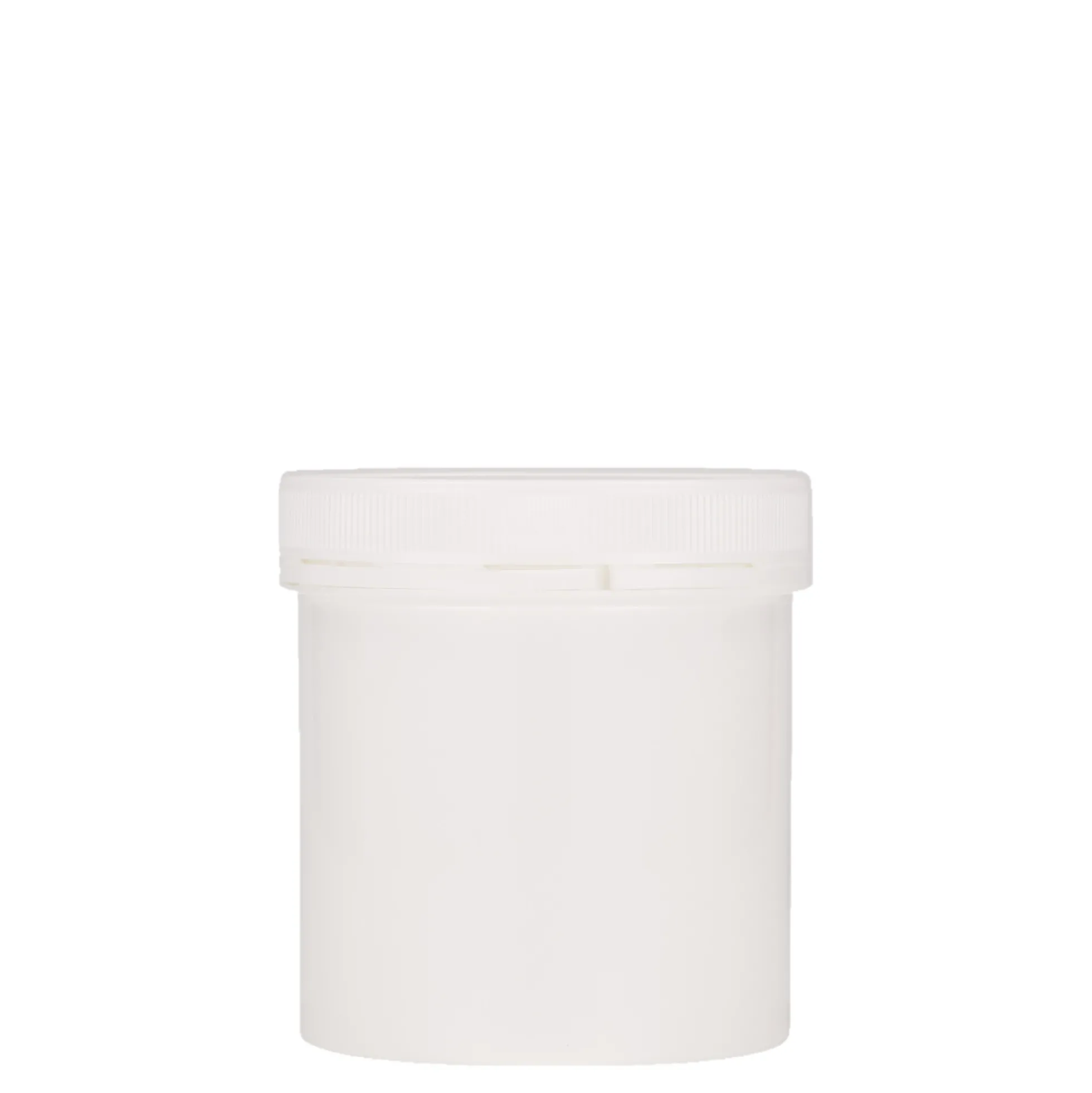 250 ml barattolo in plastica 'Securilock', PP, bianco, bocca: chiusura a vite