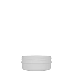 12 ml barattolo in plastica 'White Line', PP, bianco, bocca: chiusura a vite