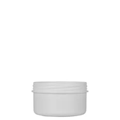 60 ml barattolo in plastica 'White Line', PP, bianco, apertura: chiusura a vite
