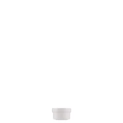 6 ml barattolo in plastica 'White Line', PP, bianco, bocca: chiusura a vite