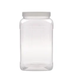 3.000 ml barattolo PET 'Dana', quadrato, plastica, bocca: 110/400