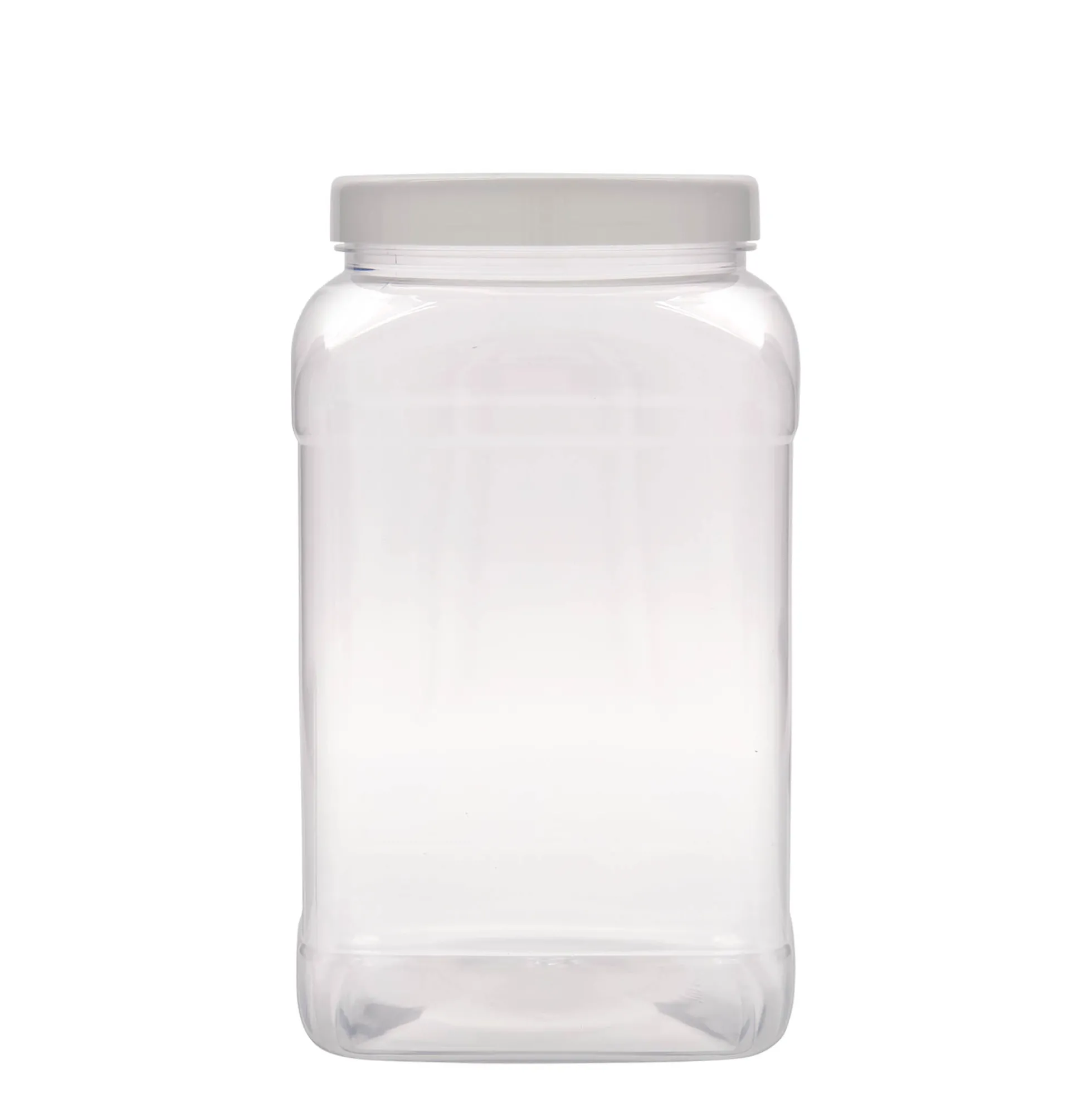 3.000 ml barattolo PET 'Dana', quadrato, plastica, bocca: 110/400