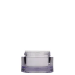 50 ml barattolo, plastica SAN, bianco, bocca: chiusura a vite
