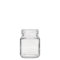 106 ml barattolo quadrato, bocca: Twist-Off (TO 48)