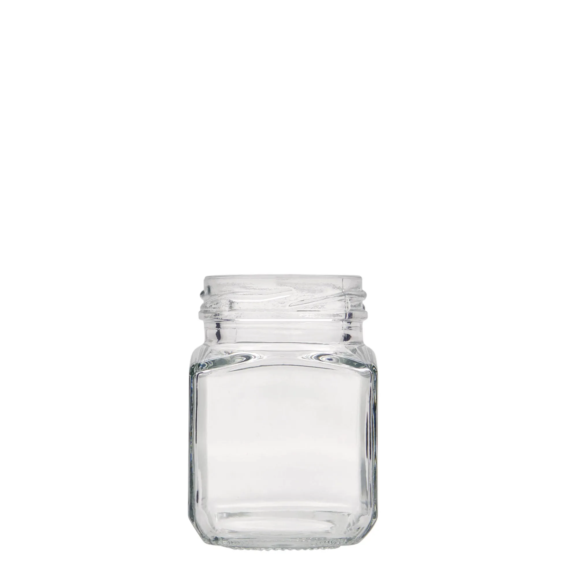 106 ml barattolo quadrato, bocca: Twist-Off (TO 48)
