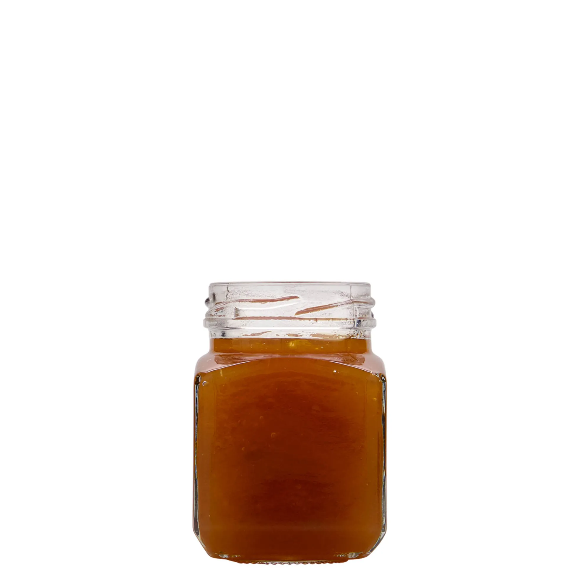 106 ml barattolo quadrato, bocca: Twist-Off (TO 48)