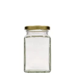 260 ml barattolo quadrato, bocca: twist-off (TO 58)
