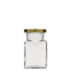 150 ml barattolo quadrato, bocca: Twist-Off (TO 53)