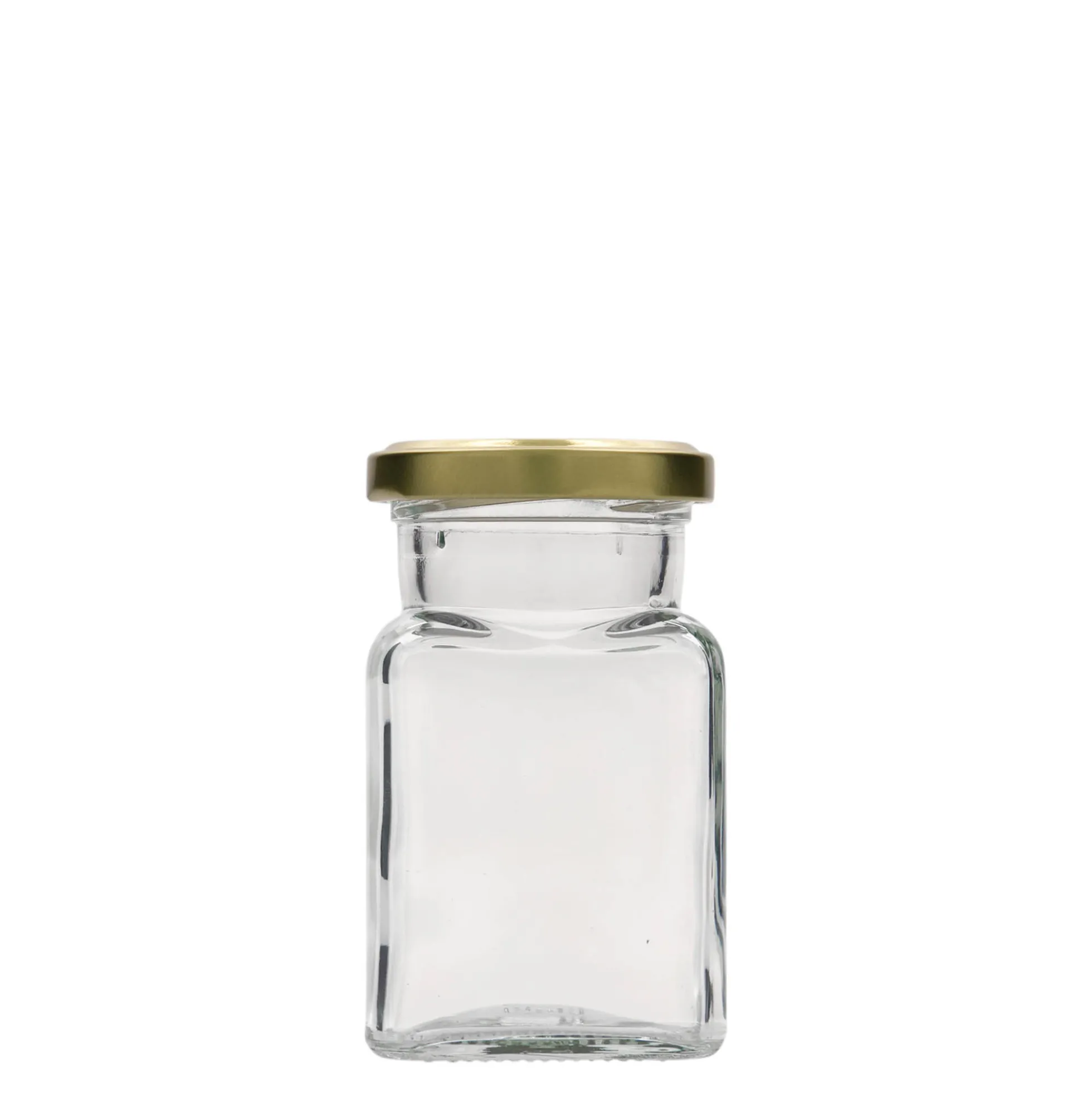 150 ml barattolo quadrato, bocca: Twist-Off (TO 53)