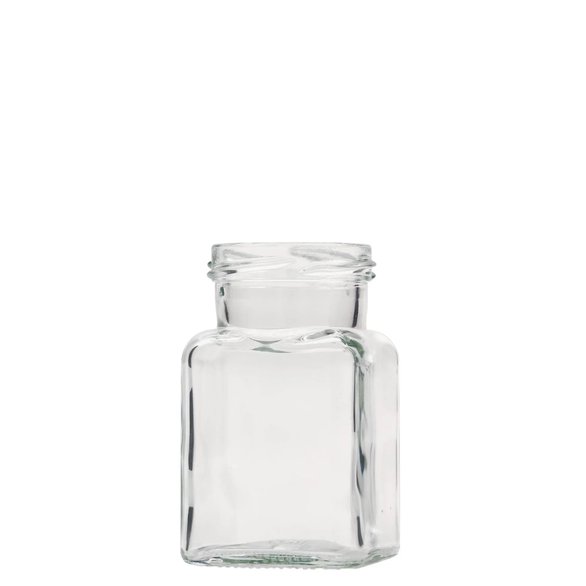 150 ml barattolo quadrato, bocca: Twist-Off (TO 53)