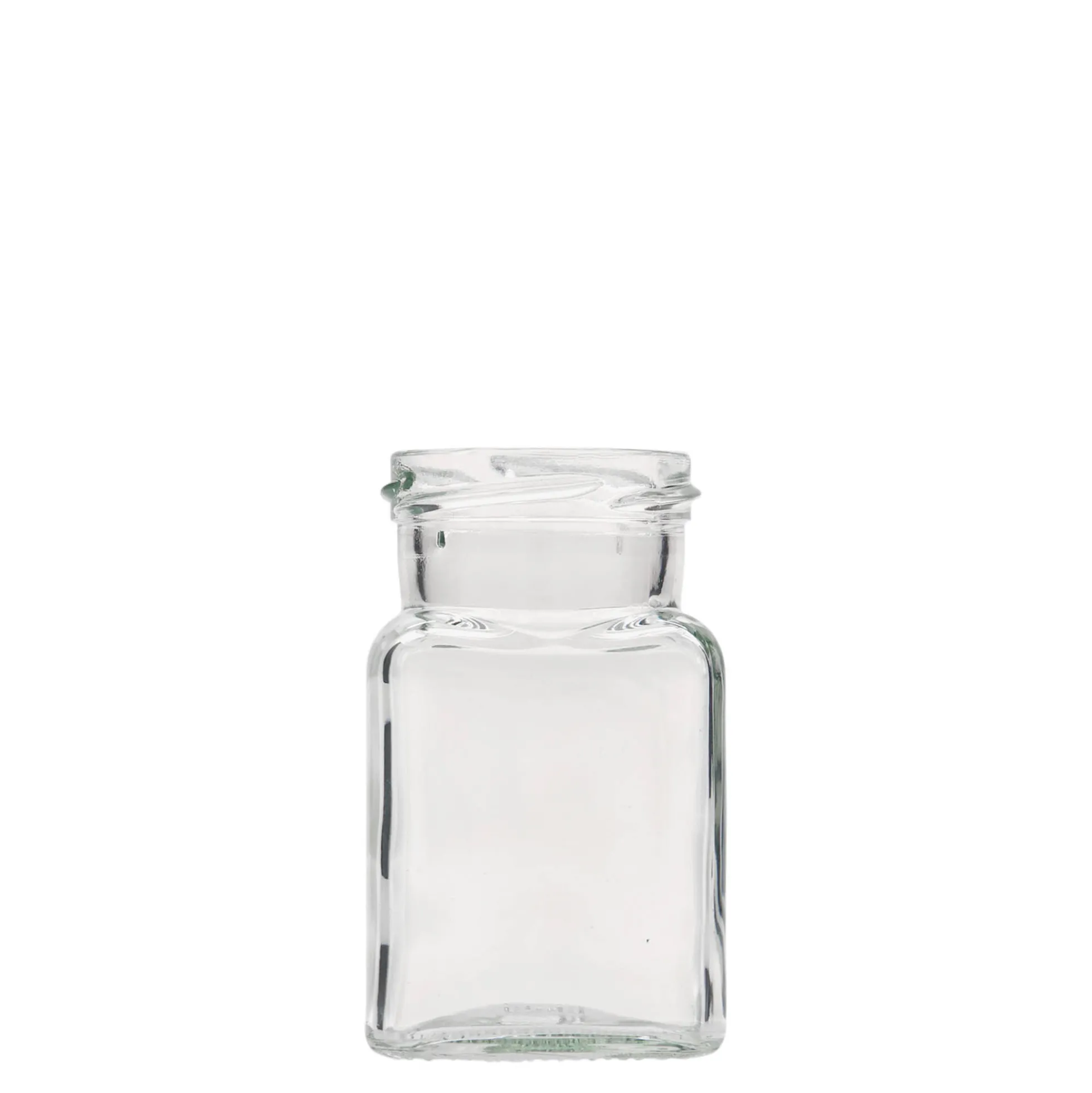 150 ml barattolo quadrato, bocca: Twist-Off (TO 53)