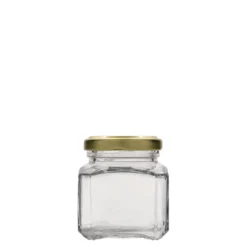 106 ml barattolo quadrato 'Milano', bocca: Twist-Off (TO 48)