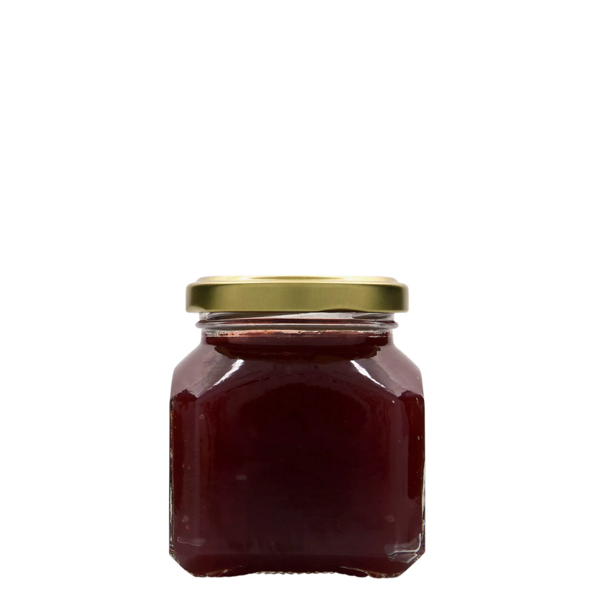212 ml barattolo quadrato 'Milano', bocca: Twist-Off (TO 58)