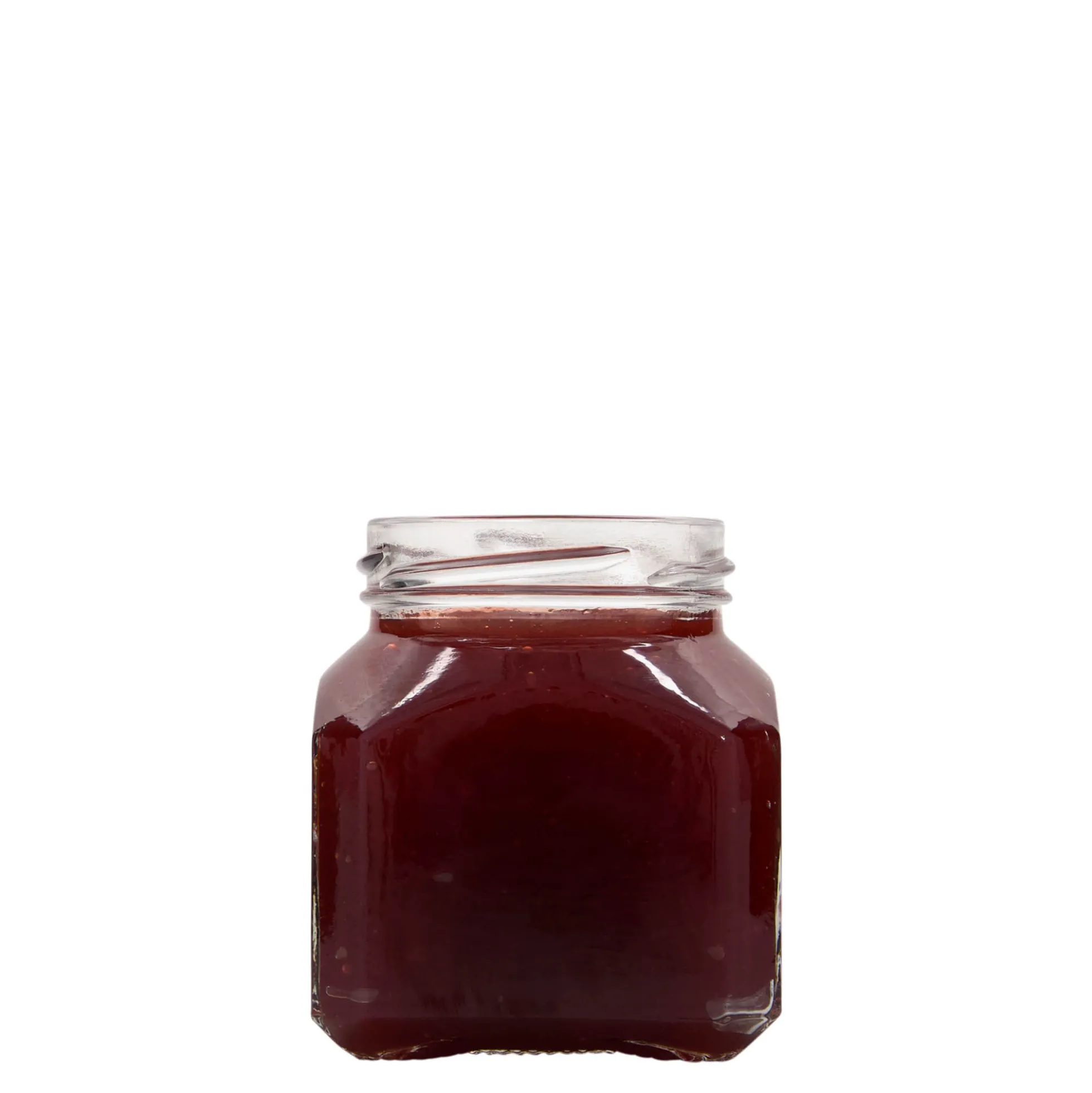 212 ml barattolo quadrato 'Milano', bocca: Twist-Off (TO 58)