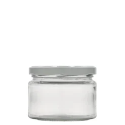 280 ml barattolo rotondo piatto, bocca: Twist-Off (TO 82)