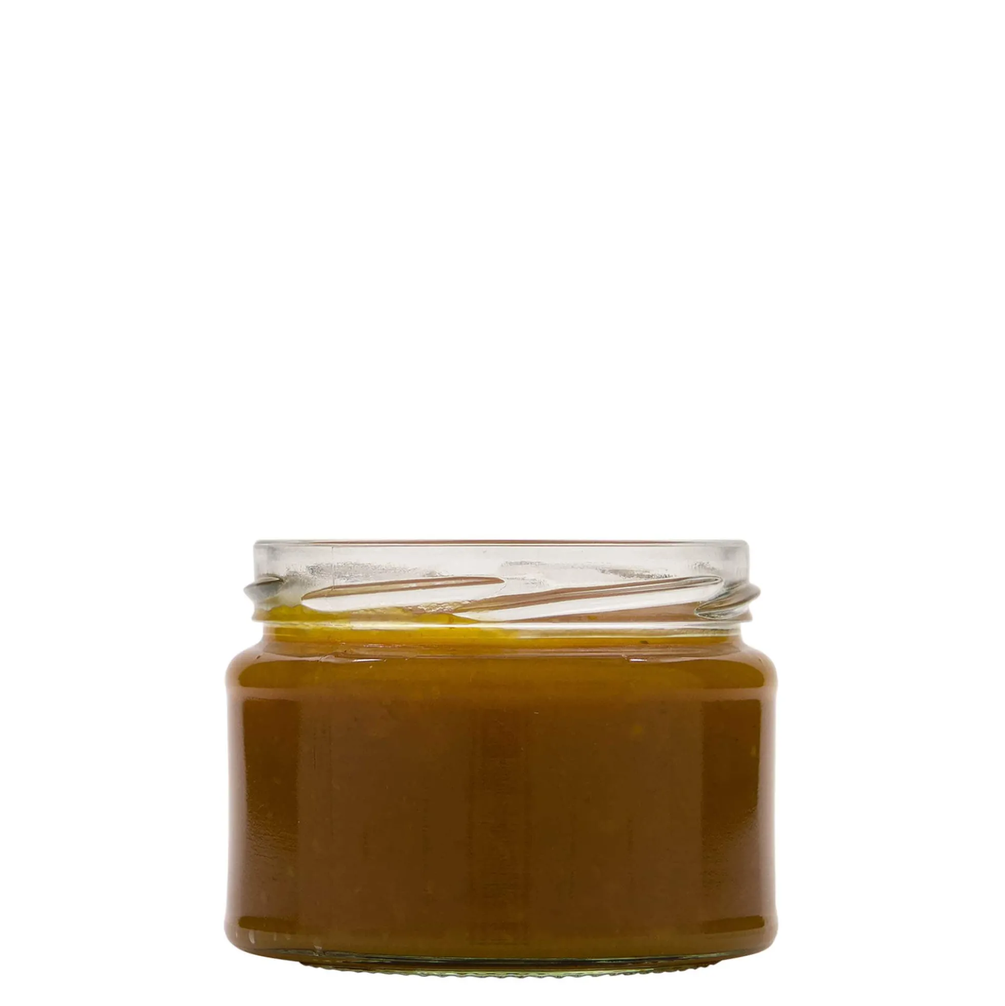 280 ml barattolo rotondo piatto, bocca: Twist-Off (TO 82)