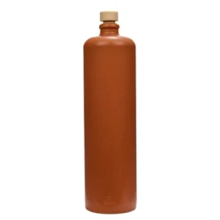 1.000 ml boccale in terracotta, gres, rosso-marrone, bocca: sughero