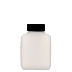 250 ml bottiglia a collo largo, rettangolare, plastica HDPE, naturale, bocca: DIN 40 EPE