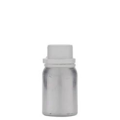 125 ml bottiglia in alluminio, metallo, argento, bocca: DIN 32