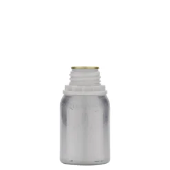 125 ml bottiglia in alluminio, metallo, argento, bocca: DIN 32