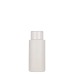50 ml bottiglia in plastica 'Pipe', HDPE, bianca, bocca: 24/410
