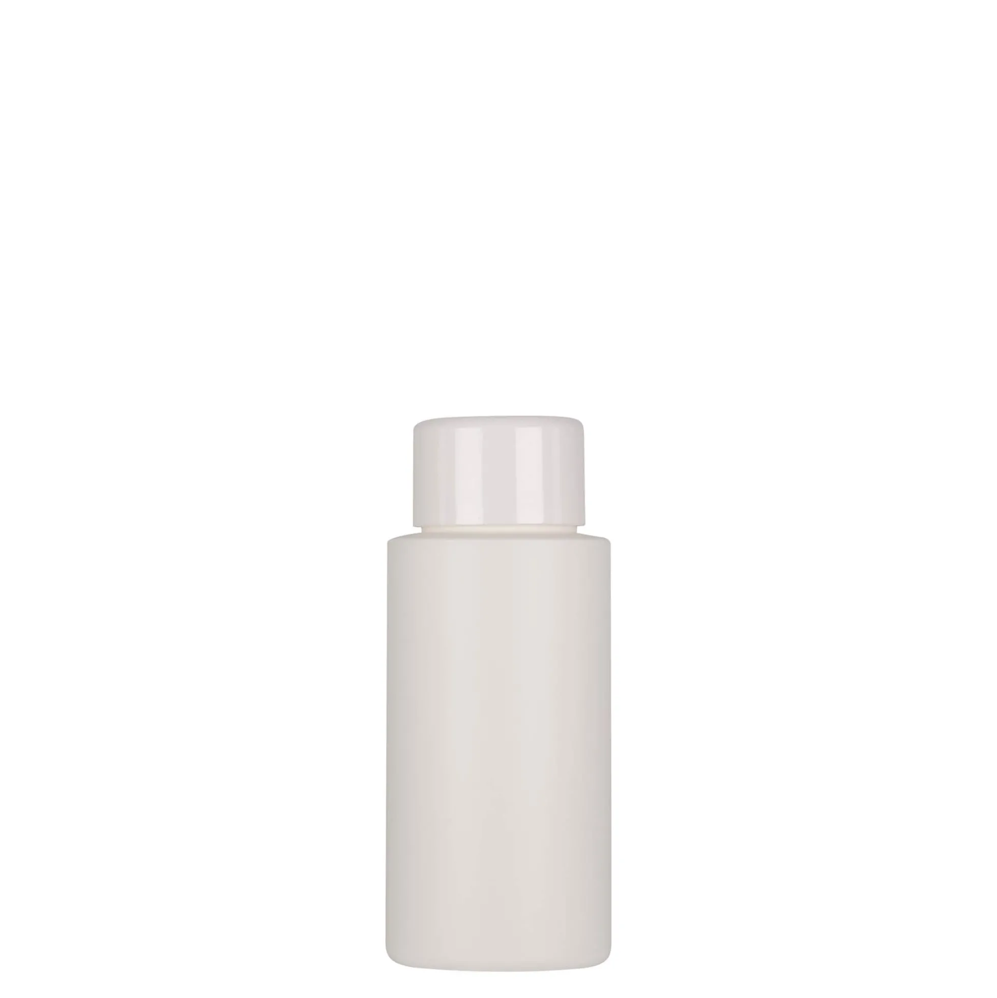 50 ml bottiglia in plastica 'Pipe', HDPE, bianca, bocca: 24/410