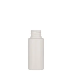 50 ml bottiglia in plastica 'Pipe', HDPE, bianca, bocca: 24/410