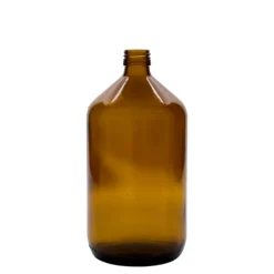 1.000 ml bottiglia medica, marrone, vetro, bocca: PP 28