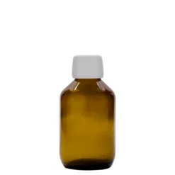 150 ml bottiglia medicinale, marrone, vetro, bocca: PP 28