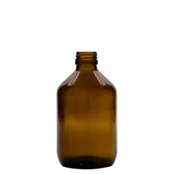 300 ml bottiglia medicinale, marrone, vetro, bocca: PP 28