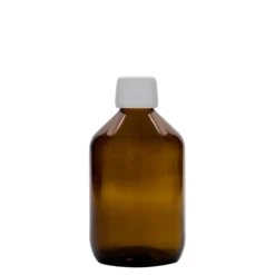 300 ml bottiglia medicinale, marrone, vetro, bocca: PP 28