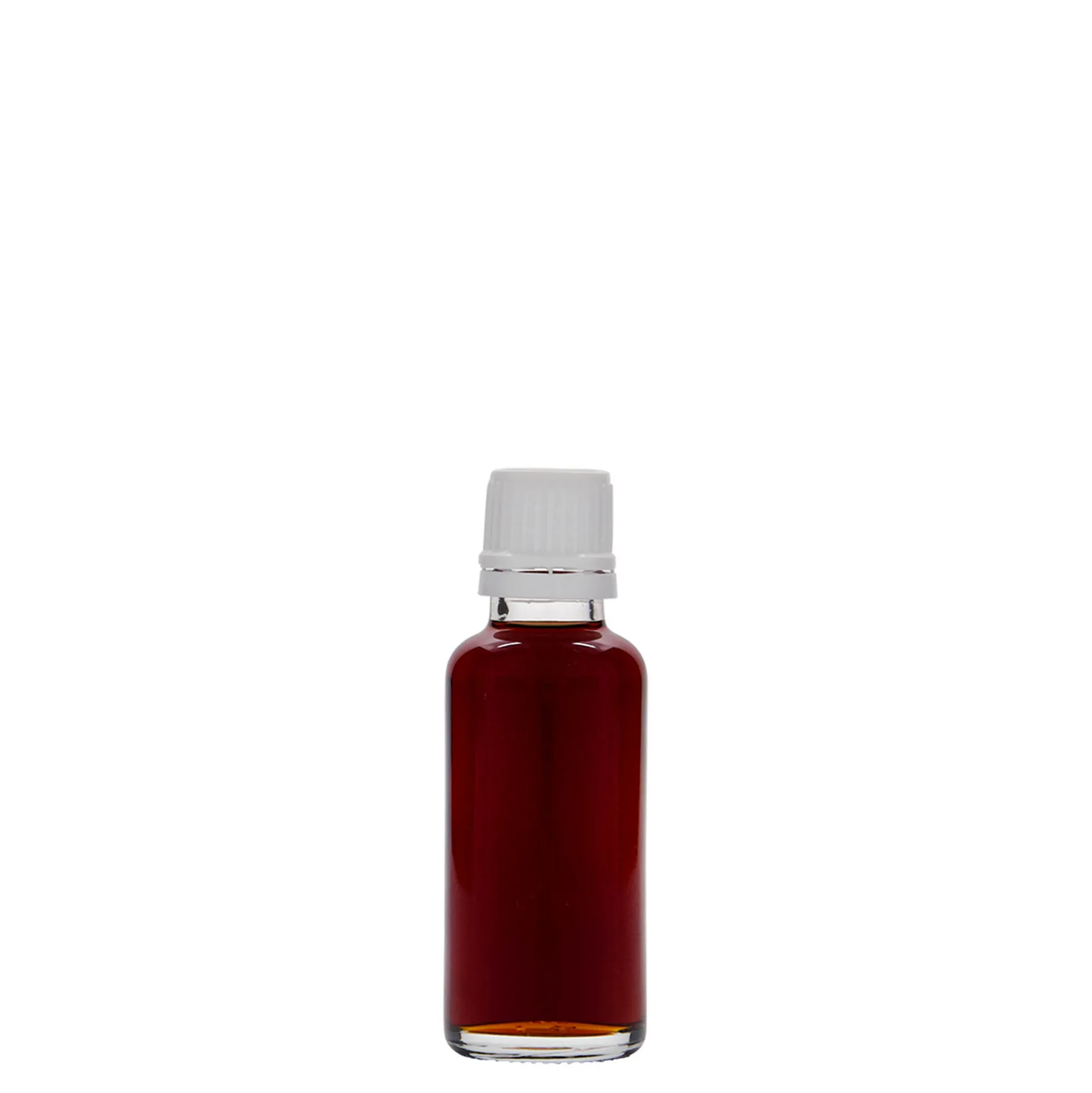 30 ml bottiglia medicinale, vetro, bocca: DIN 18