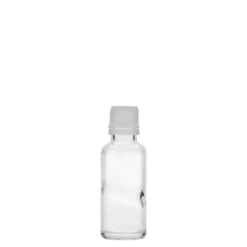 30 ml bottiglia medicinale, vetro, bocca: DIN 18
