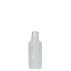 30 ml bottiglia medicinale, vetro, satinato, bocca: DIN 18