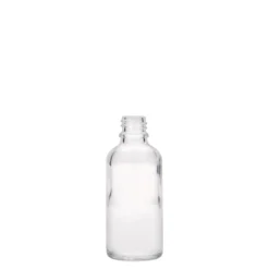 50 ml bottiglia medicinale, vetro, bocca: DIN 18
