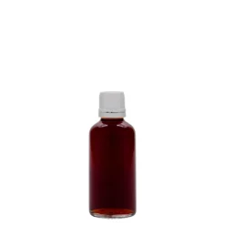 50 ml bottiglia medicinale, vetro, bocca: DIN 18
