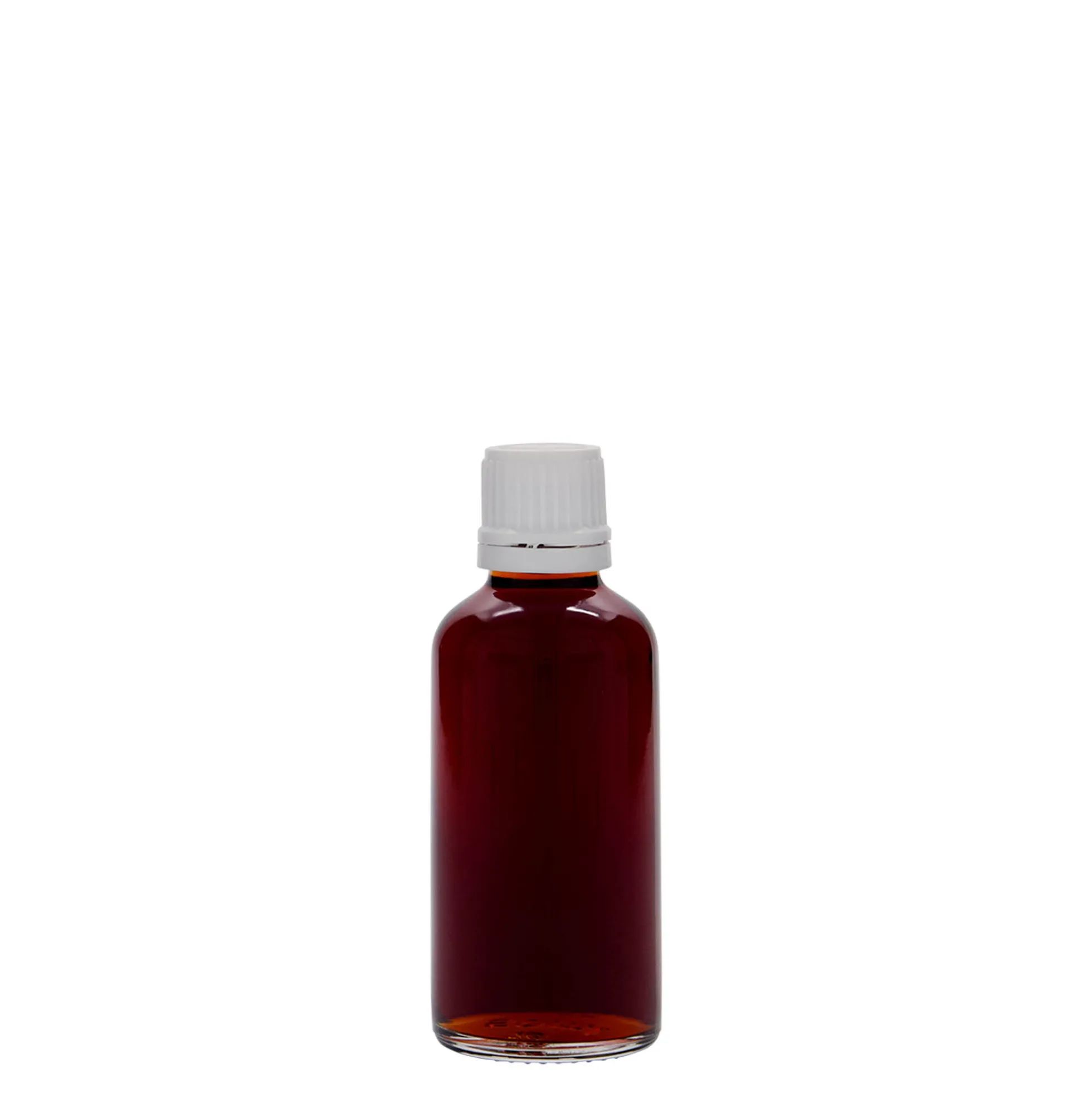 50 ml bottiglia medicinale, vetro, bocca: DIN 18