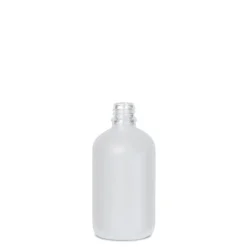 100 ml bottiglia medicinale, vetro, satinato, bocca: DIN 18