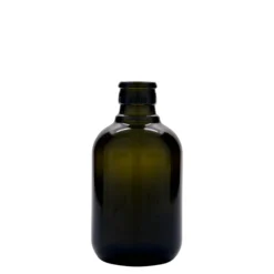 250 ml Bottiglia per aceto/olio 'Biolio', vetro, verde antico, bocca: DOP
