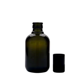 250 ml Bottiglia per aceto/olio 'Biolio', vetro, verde antico, bocca: DOP