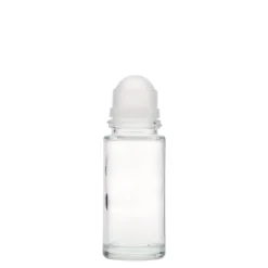 50 ml bottiglia roll-on, vetro, bocca: chiusura a vite