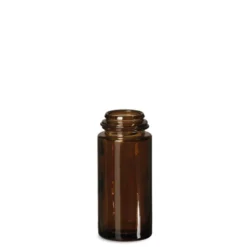 50 ml bottiglia roll-on, vetro, marrone, bocca: chiusura a vite