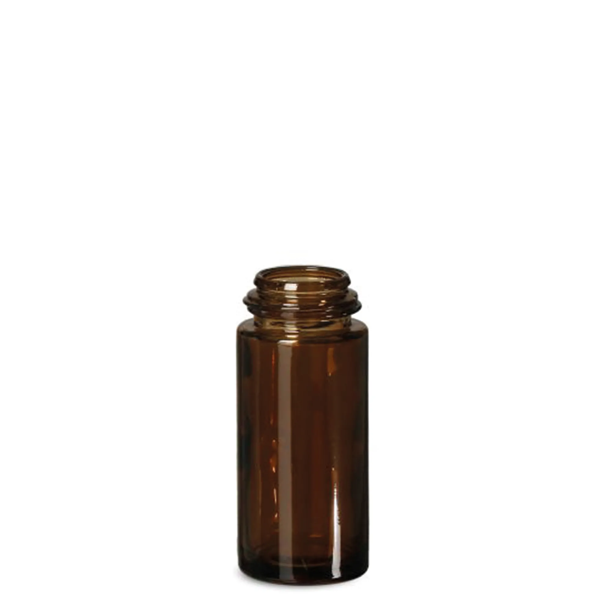 50 ml bottiglia roll-on, vetro, marrone, bocca: chiusura a vite