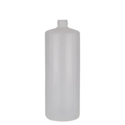 1.000 ml bottiglia rotonda, plastica PE, naturale, bocca: chiusura a vite