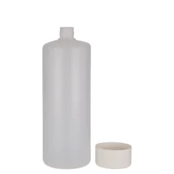 1.000 ml bottiglia rotonda, plastica PE, naturale, bocca: chiusura a vite