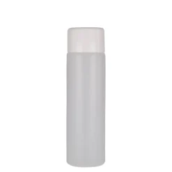250 ml bottiglia rotonda, plastica PE, naturale, bocca: chiusura a vite